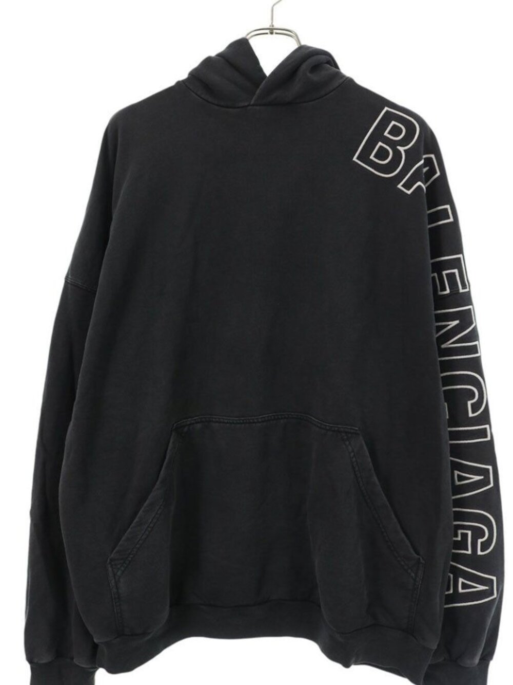 Balenciaga Logo Embroidery Pullover Hoodie